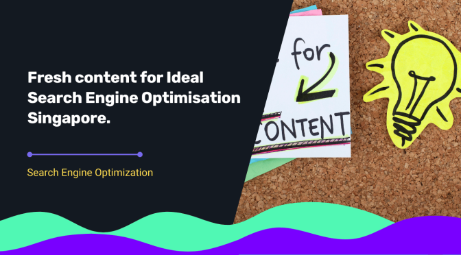 Notice board used to brainstorm topic ideas, highlighting 5 reasons why fresh content is critical for search engine optimization in Singapore